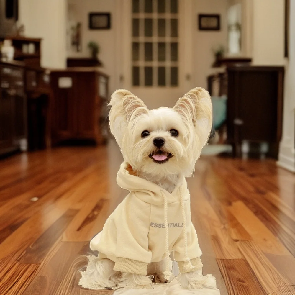 Ropa de abrigo cálida para perros y gatos pequeños y grandes, sudadera para Bulldog Francés, ropa para cachorros, invierno y otoño - imagen 3