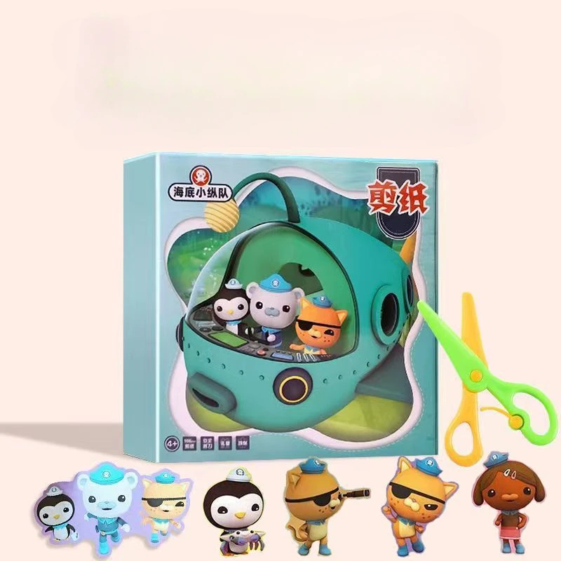 108 Uds. Octonautas recortes de papel dibujos animados Diy arte artesanía hacer Origami juguete educativo para niños fiesta cumpleaños suministros regalo