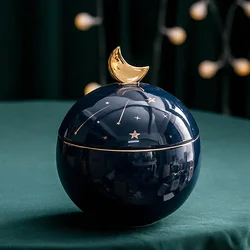 Urnas de cerámica con diseño de planeta para cenizas de mascotas, urnas conmemorativas para perros y gatos, cremación de cenizas, urna funeraria, Anforas, productos para mascotas