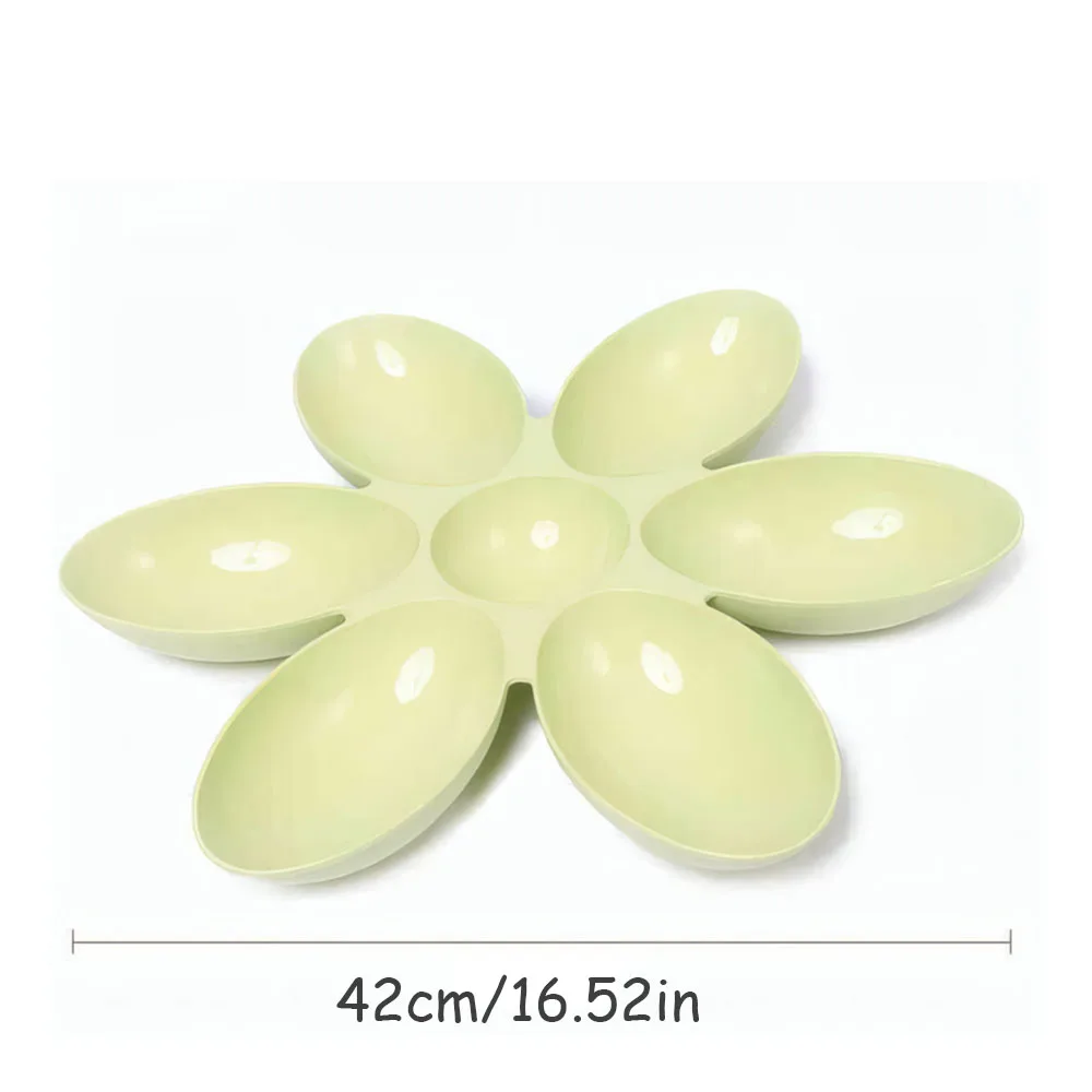 Cuenco para gatos con pétalos de 6 rejillas, antiarañazos para gatos múltiples, especial para gatitos/gatos de lactancia/bandejas, suministros duraderos para alimentación felina - imagen 5