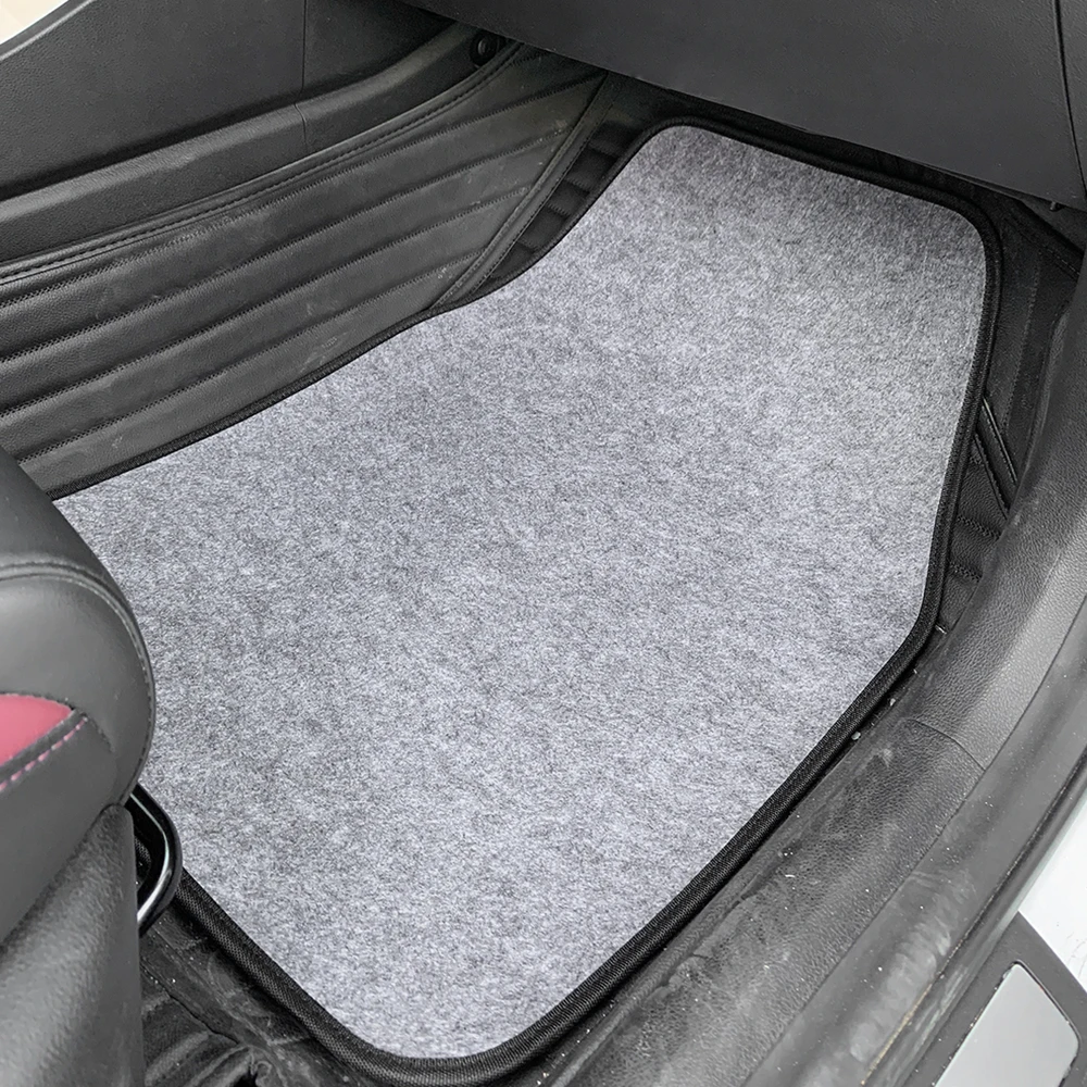 Alfombrilla para el suelo del coche, alfombrillas para el suelo de la alfombra automotriz delantera y trasera, ajuste universal para SUV, canciones y furgonetas - imagen 4