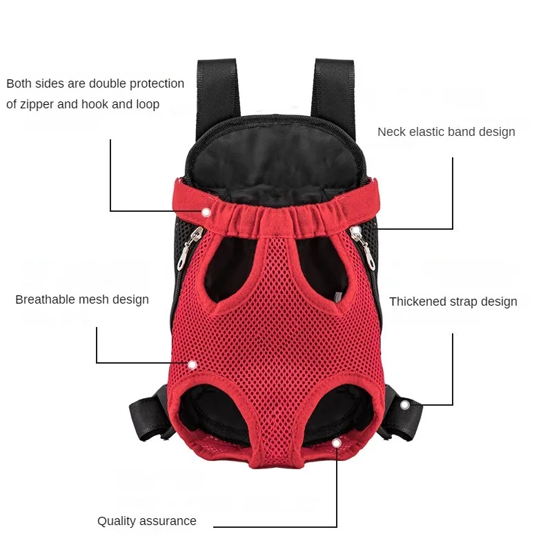 Mochila transporte perros y gatos pequeños – Transpirable y plegable