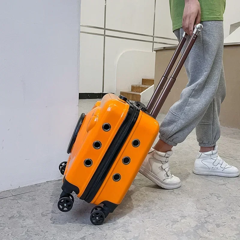 Caja de carrito para mascotas, cápsula espacial para perros, bolsa para gatos, caja de aire portátil, productos para mascotas de viaje - imagen 3