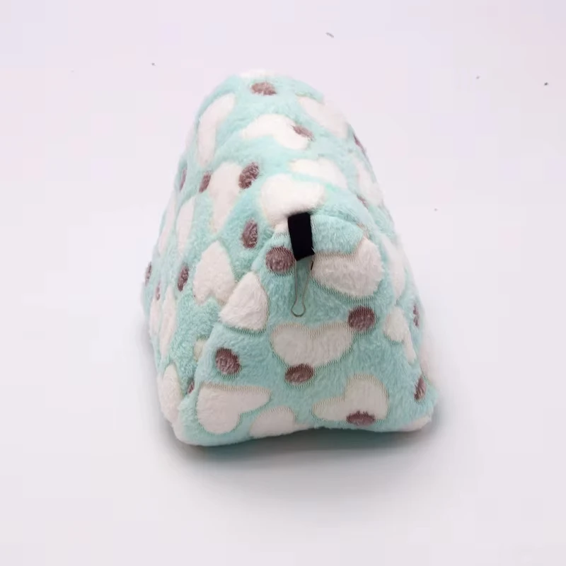 Nido de hámster de peluche con forma de corazón para casa de pájaros, hamaca cálida y cómoda para invierno, jaulas de cueva, cabaña, tienda, accesorios para jaulas de pájaros para mascotas - imagen 3