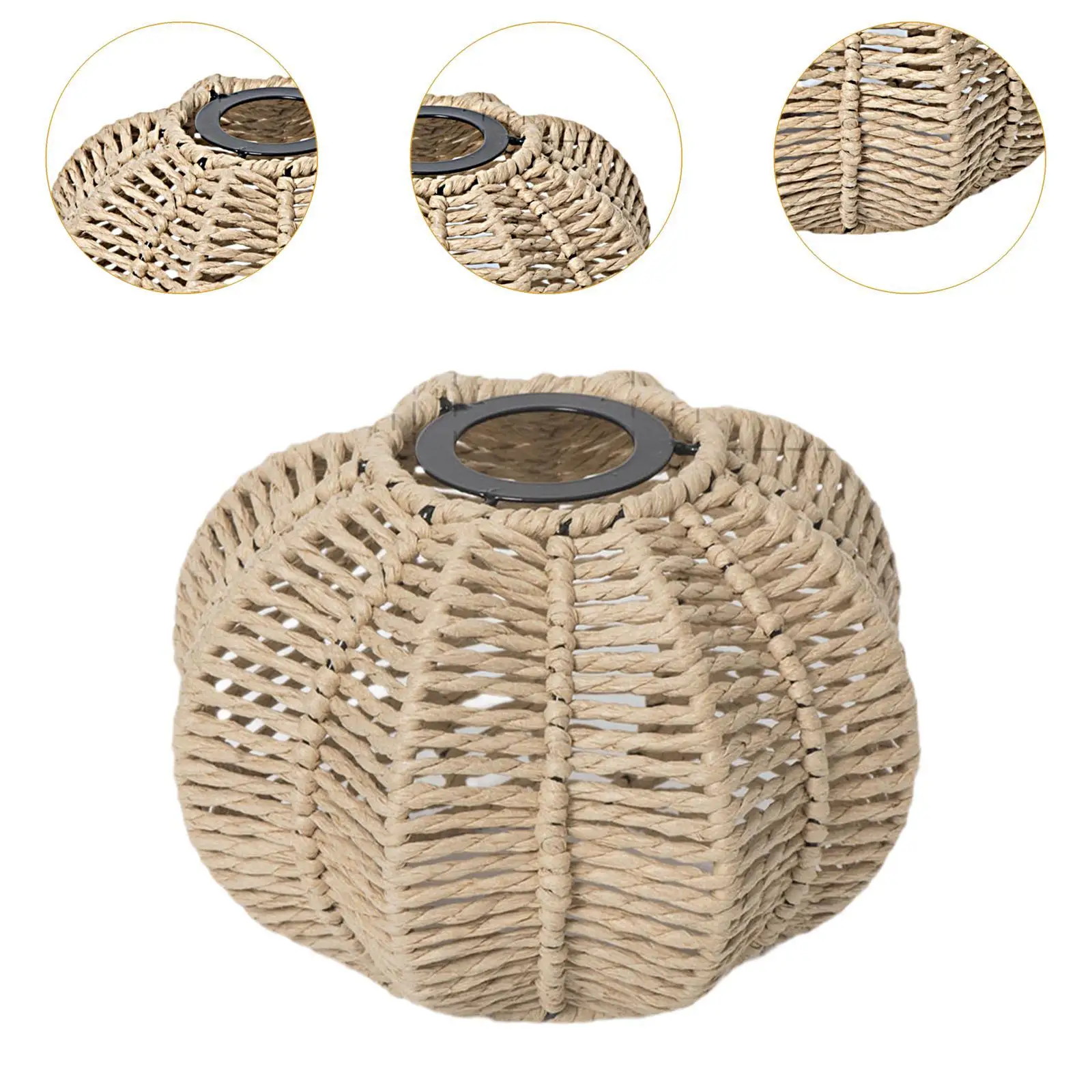 Paper Rope Lamp Shade Boho Chandelier Shade Handwoven Lamp Shade Light Fixture Shade for Floor Pendant Hotel Table Lamps Office Paper Rope Lamp Shade Boho Chandelier Shade Handwoven Lamp Shade Light Fixture Shade for Floor Pendant Hotel Table Lamps Office