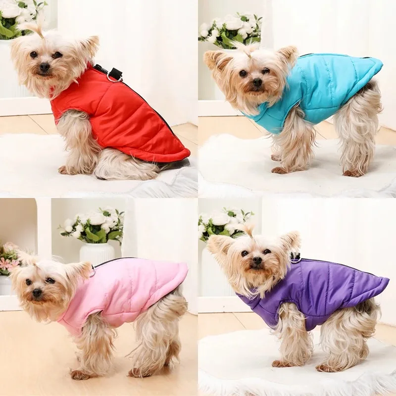 Ropa cálida de invierno para perros pequeños y medianos, chaqueta impermeable y acogedora para cachorros, disfraz de Bulldog Francés, abrigo Yorkie, monos - imagen 5
