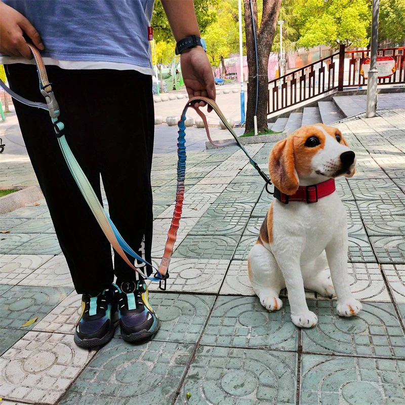 Correa versátil para perros manos libres: cuerda de tracción cruzada ajustable, ideal para correr y caminar, correa para mascotas de moda - imagen 4