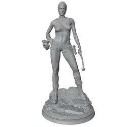 Figura mujer resina equipo escalada para juegos rol y coleccionismo