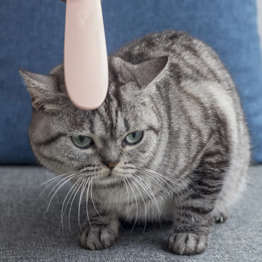 Peine para lengua de gato, cepillo para el cuidado de mascotas para cepillar y masaje, gatos y gatitos de pelo largo/corto, suministros de limpieza para mascotas - imagen 2