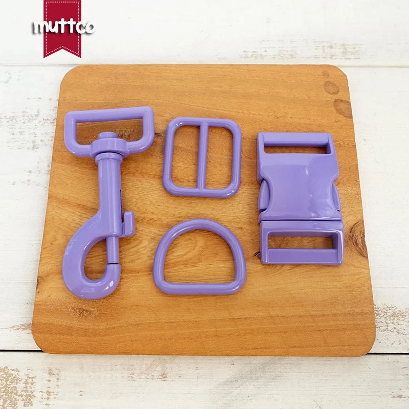 50 juegos por lote, conjunto de accesorios para Collar de perro DIY con hebilla de Metal, hebilla ajustable, anillo en D y cierre de Metal para perro en 2 tamaños, 7 colores - imagen 3