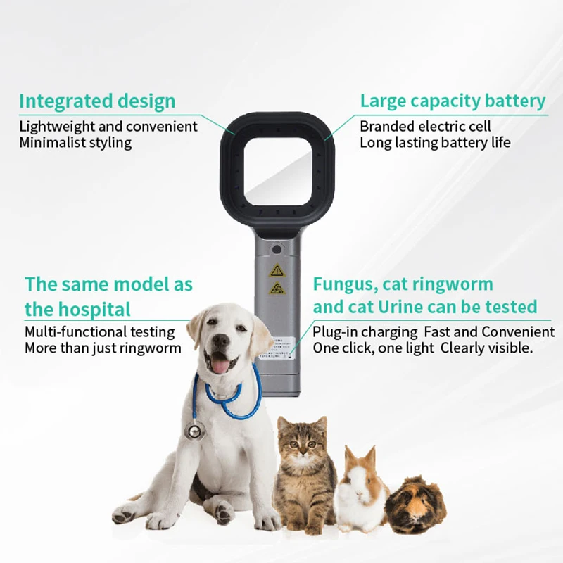 Luz de madera para examen de piel, para gato, perro, tiña, lámpara UV de mano para madera, Detector de hongos en la piel, Vitiligo, Pityriasis, Versicolor - imagen 2