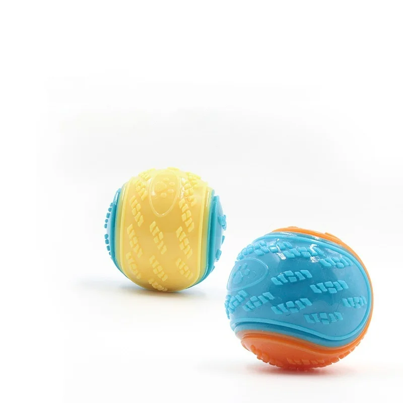 Juguetes para mascotas, pelota resistente a la molienda de dientes de perro, pelota para morder para perros, pelota de entrenamiento, juguete con sonido TDR - imagen 4