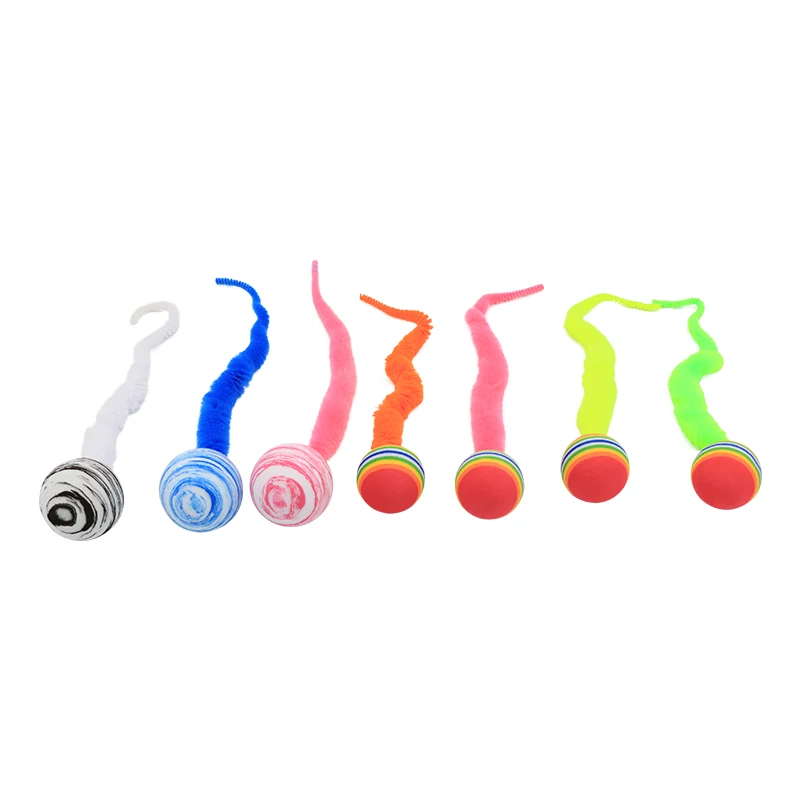 Nueva pelota de EVA de juguete para gatos con oruga colorida para rascar y morder, juguete interactivo divertido para gatos - imagen 4