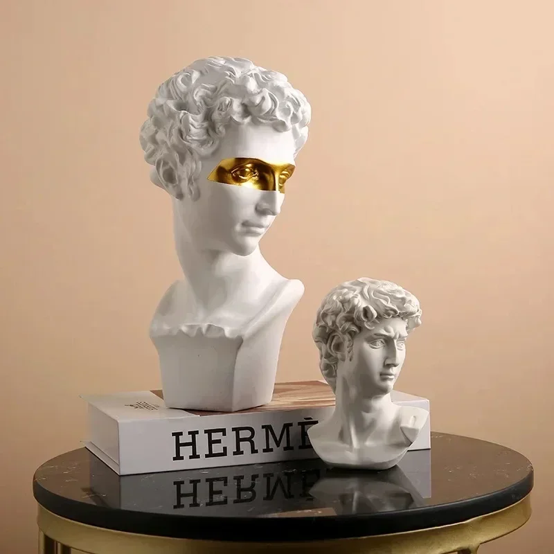 Mini estatua de figuras griegas, mitología, diosa, héroe, Venus, figura de busto, escultura, modelo de boceto, decoración de habitación - imagen 4