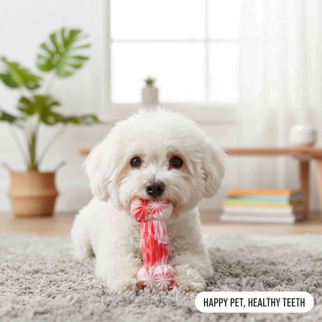 Juguete hueso masticable para perros – Alivio del aburrimiento y limpieza dental - imagen 4
