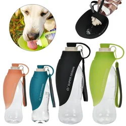 Botella agua perros 580ml con cuenco plegable para pasear