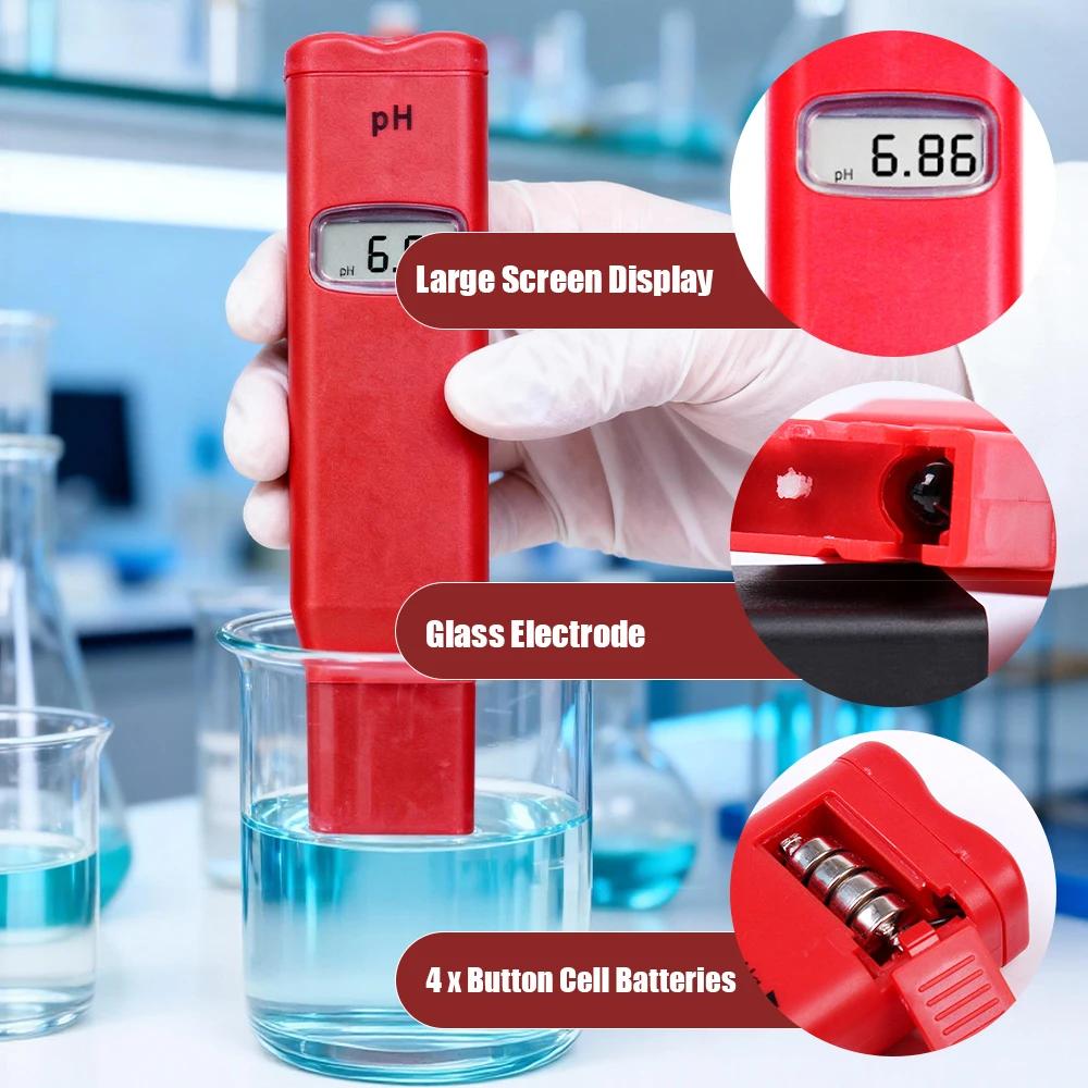 Medidor de pH para acuarios y peceras – probador digital portátil - imagen 5
