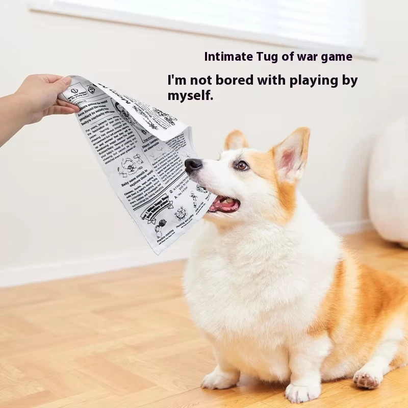 Juguetes para perros, sonido: hacer periódico: como papel arrugado, imprescindible: tiene para aliviar el aburrimiento y moler los dientes. Adecuado para - imagen 2