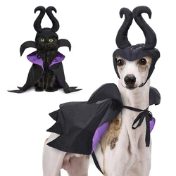 Disfraz Halloween Maléfica para perros y gatos – Capa ajustable