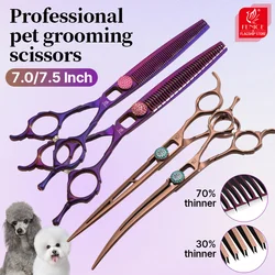 Kit tijeras peluquería para perros – Curvas y rectas profesionales