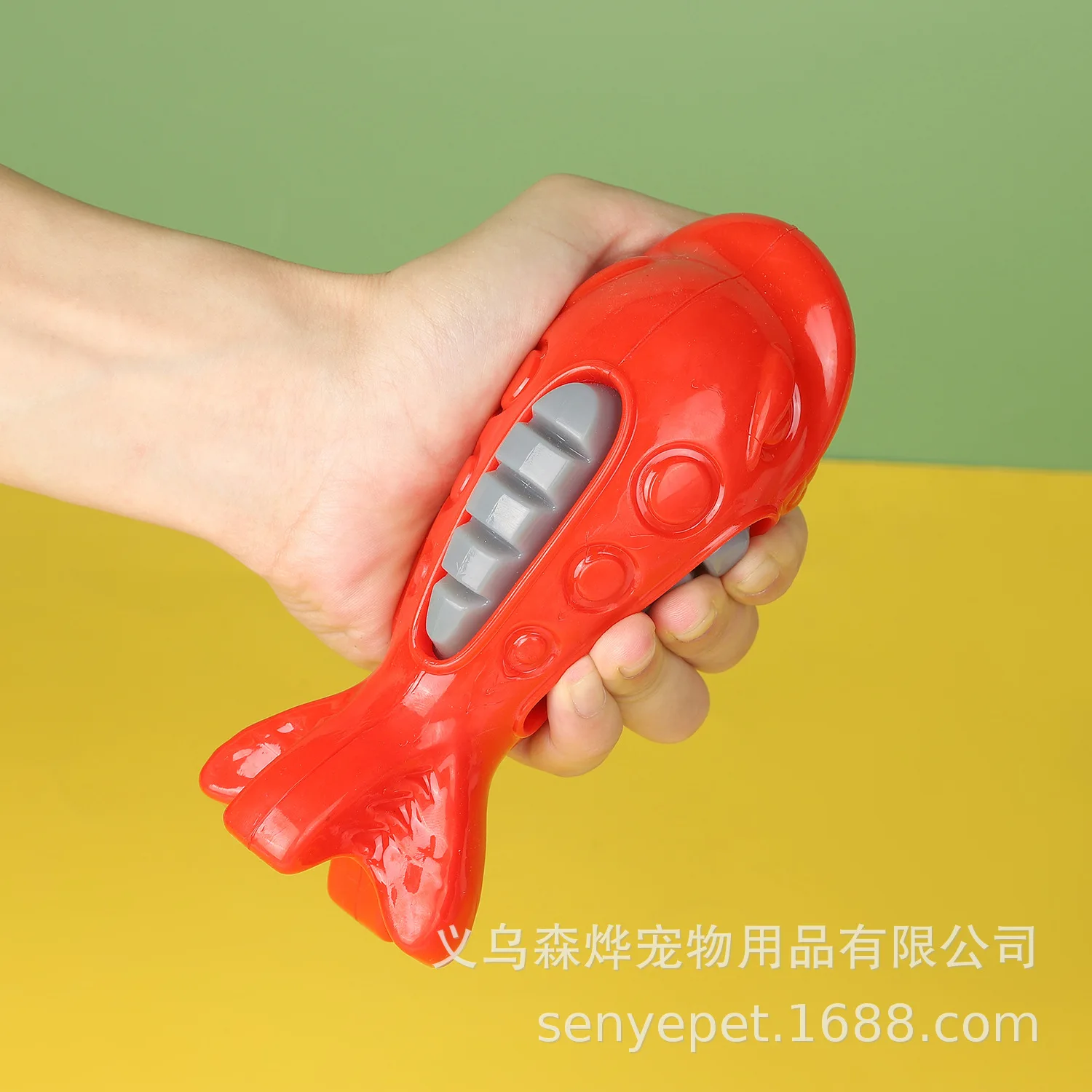 Juguete para perros y mascotas, artefacto para aliviar el aburrimiento, tiburón TPR, sonido flotante, productos solo, consume la fuerza física, productos para mascotas - imagen 4