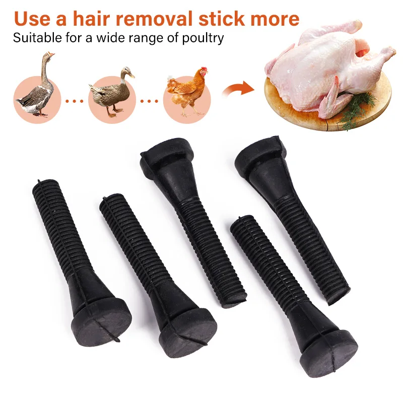 Un conjunto de palos de depilación para pollos