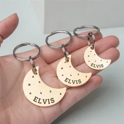 Placa identificativa luna personalizada para gatos y perros