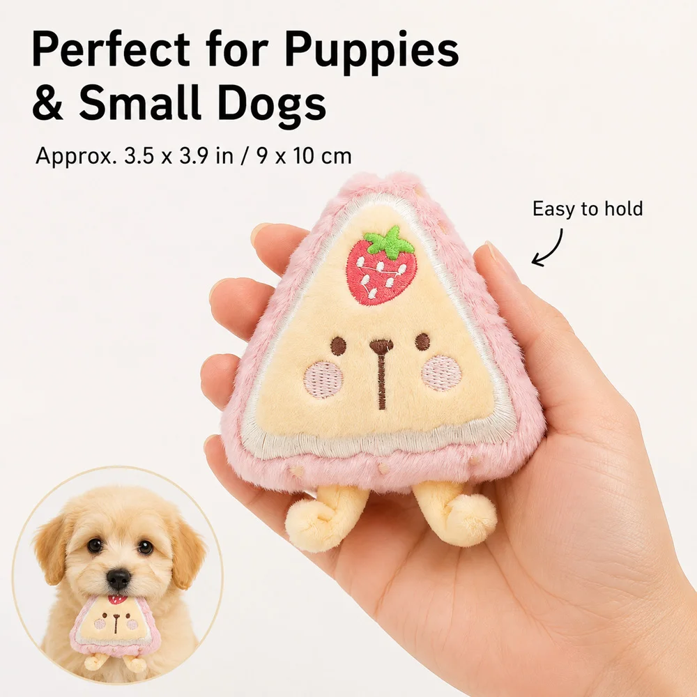 Juguete masticable con forma de comida para perros mini y cachorros - imagen 3