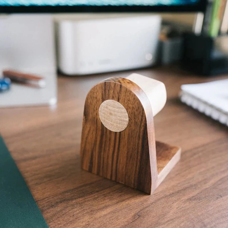 Soporte de madera para reloj, organizador de joyas, soporte de exhibición para pulsera, anillo, pendiente, exhibición de reloj, soporte de reloj de madera maciza - imagen 4