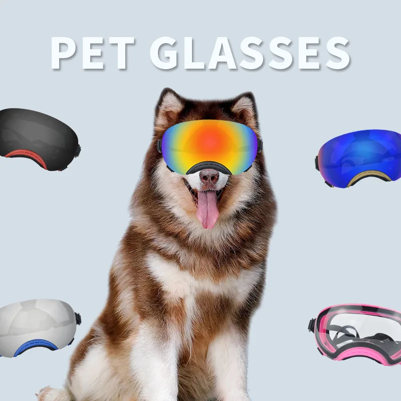 1 suministros para mascotas, gafas magnéticas para mascotas, gafas magnéticas para perros medianos y grandes, gafas de sol con protección UV a prueba de viento y nieve - imagen 5