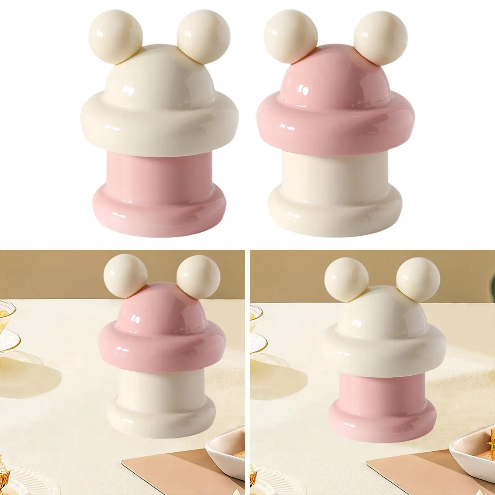 Toothpick Holder Portable Decorative Dustproof Multipurpose Floss Pick Cotton Swab Storage Tank for Cafe Dining Room Kitchen