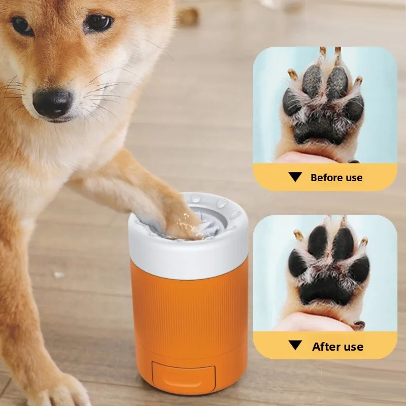 Taza para lavar los pies de mascotas, herramienta portátil para salir de limpieza y aseo, suministro para embellecer el lavado de perros y gatos, productos con garras, accesorios