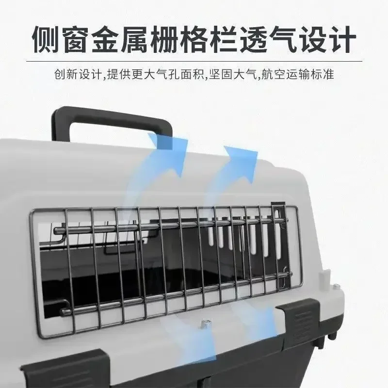 Caja de aire para mascotas, caja de aire para transporte de mascotas, jaula para gatos, portátil para salir de la cápsula espacial del vehículo - imagen 5