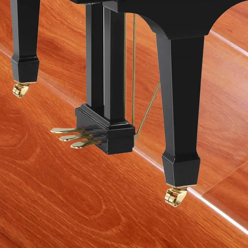 Ruedas dobles Ruedas para muebles estables y seguras Ruedas duraderas con placa de metal Accesorios para piano de fácil movimiento para marcos de piano - imagen 4