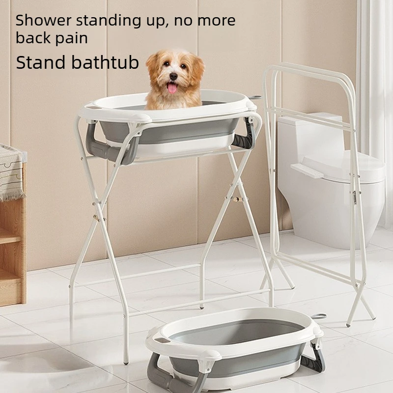 Kit bañera con soporte para perros y gatos – Lavado y secado - imagen 2