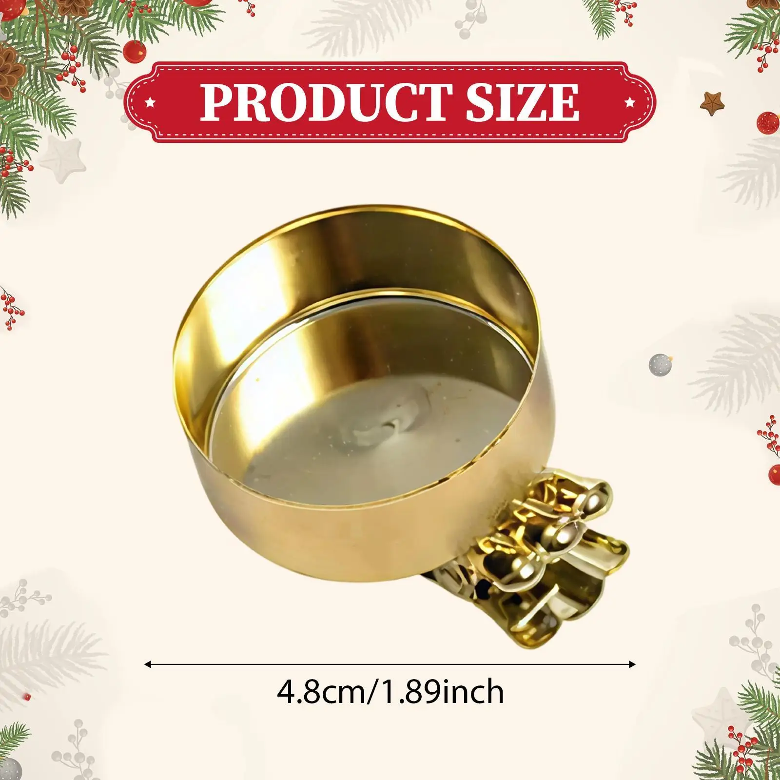 10x Christmas Tree Candle Clips Sturdy Candle Clips Easy to Install 4.8 x 4 x 3.5 cm Iron for Festive Decoration Wedding 10x Christmas Tree Candle Clips Sturdy Candle Clips Easy to Install 4.8 x 4 x 3.5 cm Iron for Festive Decoration Wedding