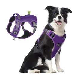 Arnés táctico para perros - reflectante e impermeable con mochila