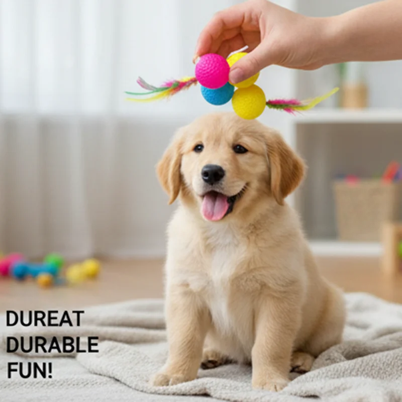Pelota de plumas para gatos – Interactiva con sonido y ejercicio - imagen 2
