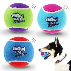 Pelota de goma chirriante para perros – Alto rebote y diversión