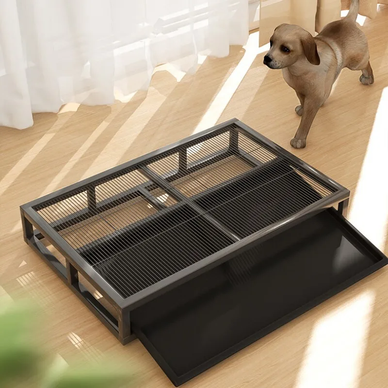 Inodoro de acero inoxidable para adiestramiento de perros, cajas de arena grandes para entrenamiento de cachorros, accesorios para mascotas - imagen 3