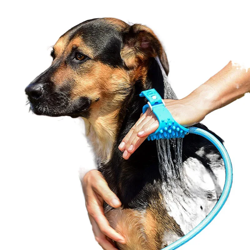 Nueva herramienta de limpieza para mascotas, cepillo de baño para masaje de perros y gatos, suministros de cepillo de baño para perros y gatos - imagen 4