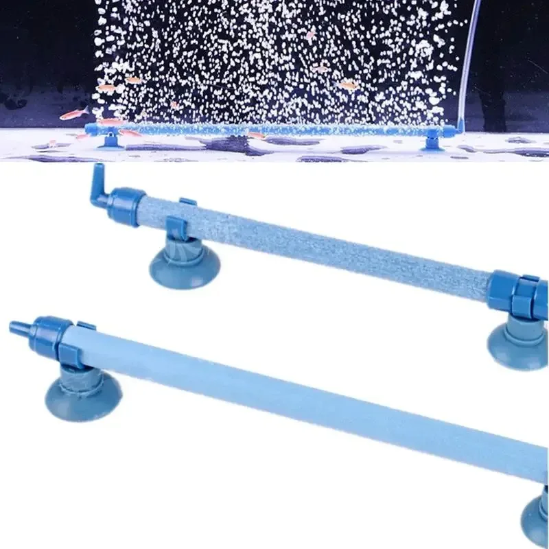 Tubo difusor de burbujas de piedra de aire extensible para acuario con ventosas, oxigenación eficiente para decoración de paisajes acuáticos de peceras