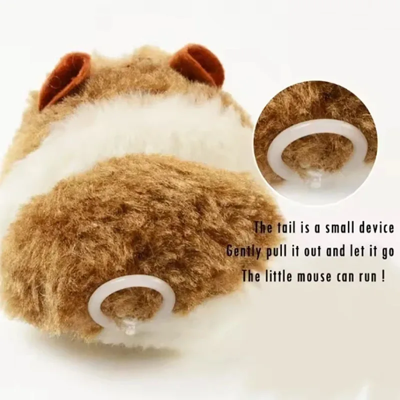 Juguete interactivo de peluche para gato y hámster, ratón móvil realista para gatitos para simular escena de caza, juego en casa en interiores - imagen 4