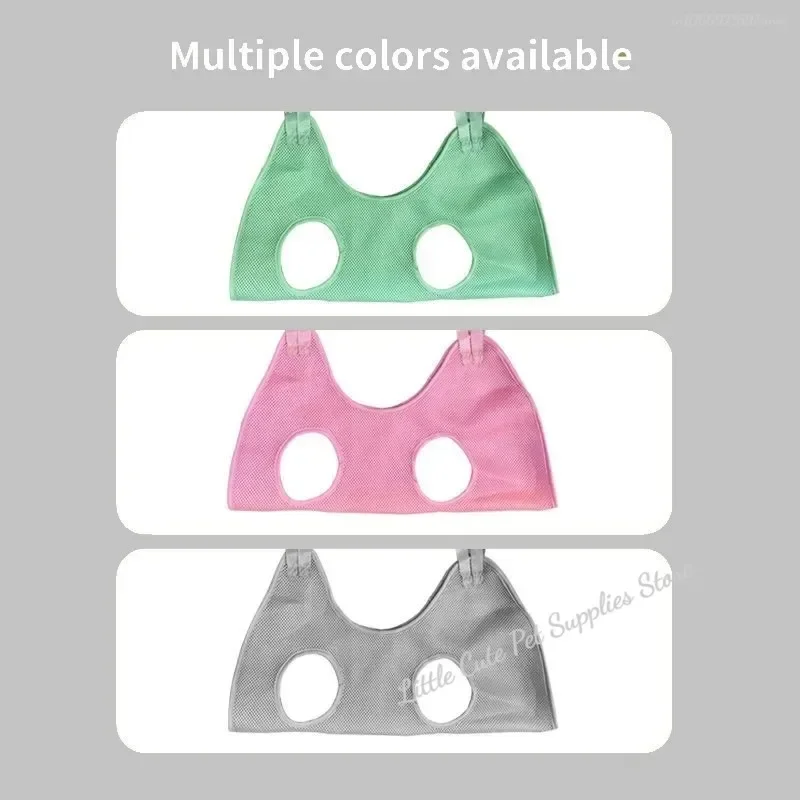 Bolsa fija antiarañazos para cortar uñas de gato, hamaca colgante de belleza para mascotas, accesorios de sujeción para recorte de baño - imagen 5