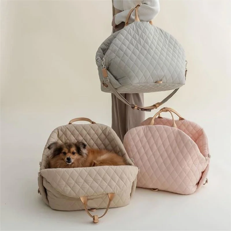 Nylon Waterproof Pet Bag Car Pet Carrier Car-mounted Pet Bag Cat Carrier Cat Bag Detachable Pet Bed Removable Pet Nest