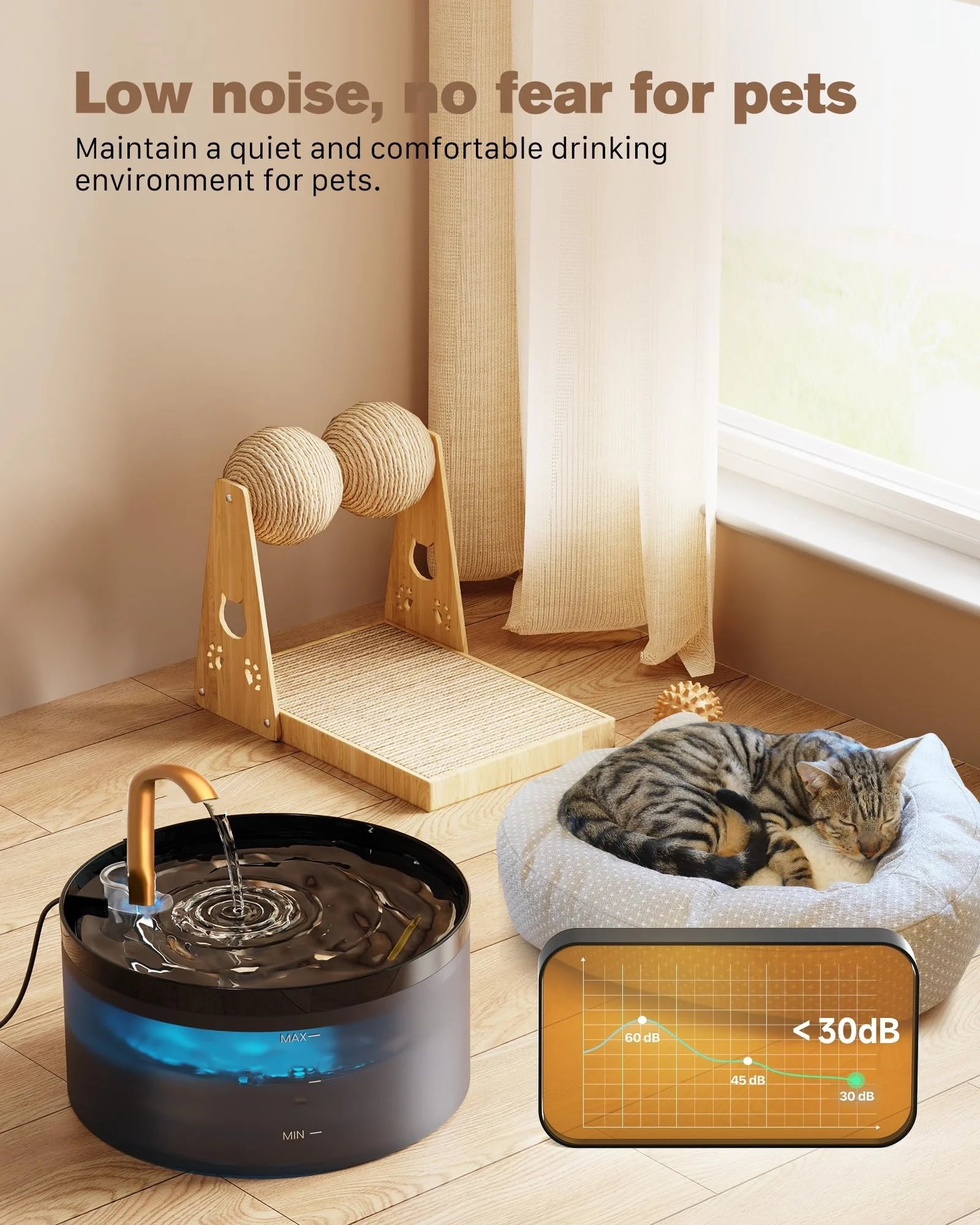 Bebedero automático con filtros para gatos y perros – Recirculante - imagen 4