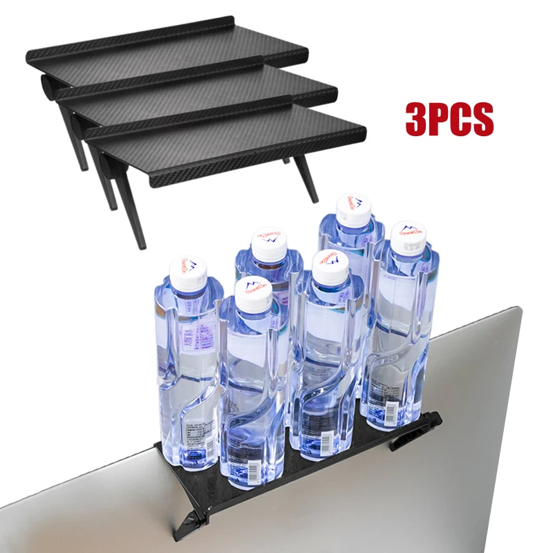 Estante de almacenamiento superior para pantalla de TV, estante de almacenamiento ajustable para Monitor, soporte de exhibición de escritorio para ordenador, estante de almacenamiento para TV, organizador para el hogar, 1/3 Uds.