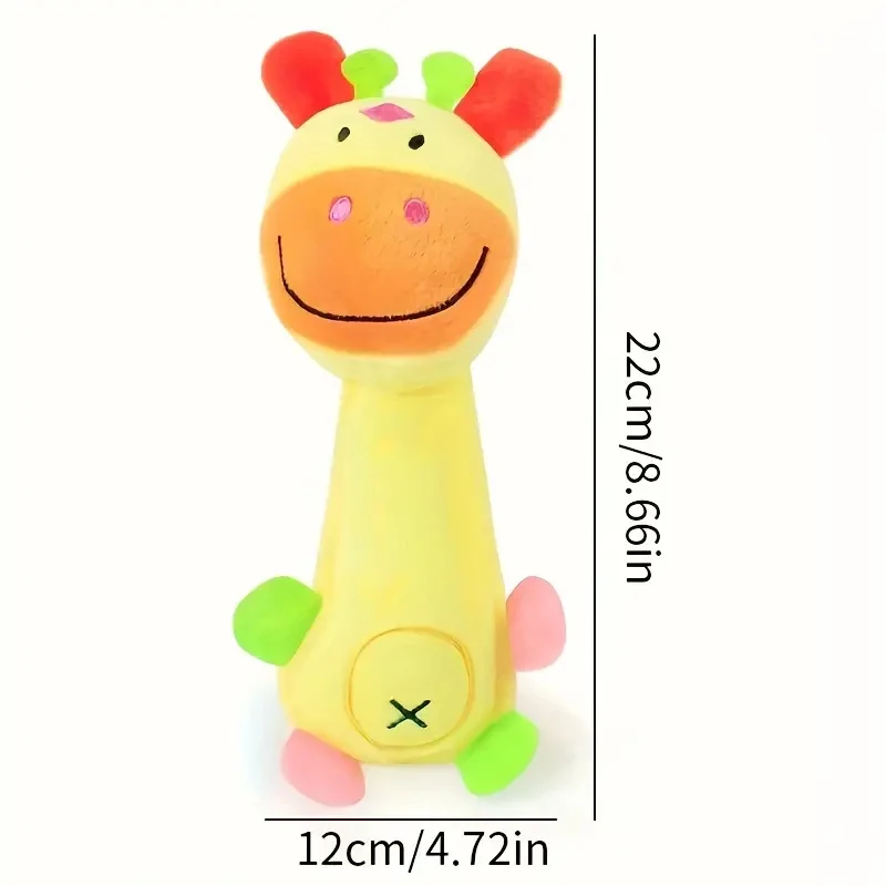 Juguete de peluche duradero y chirriante para perros, perfecto para moler dientes y jugar interactivo con diseño de animales, 1 ud. - imagen 5