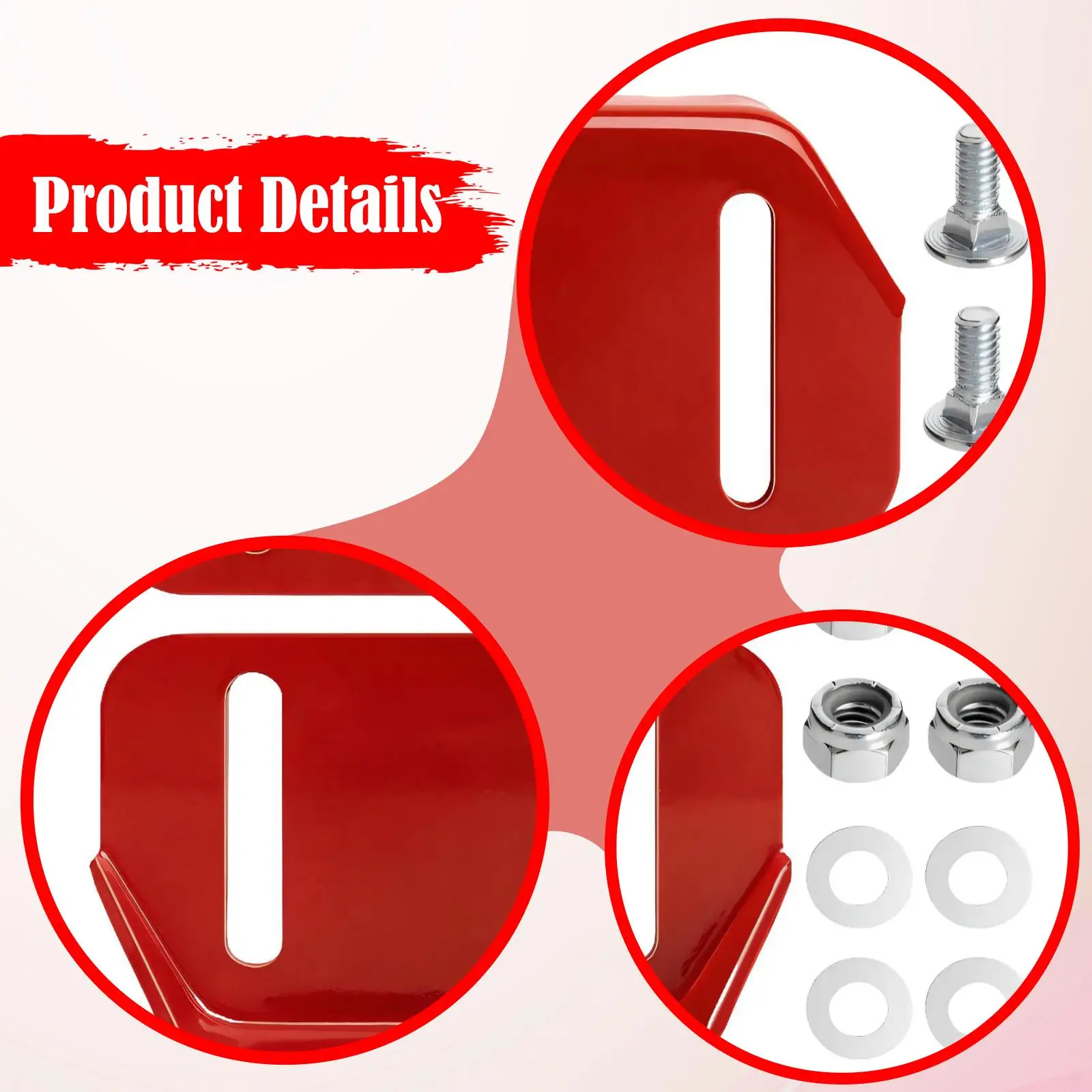 2x Snow Blower Skid Plate Shoes,784-5580-0637 Repair Mounting Hardware 780-420 Snowblower Skid Shoes for Snow Thrower