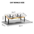Cat Bowls with Mat